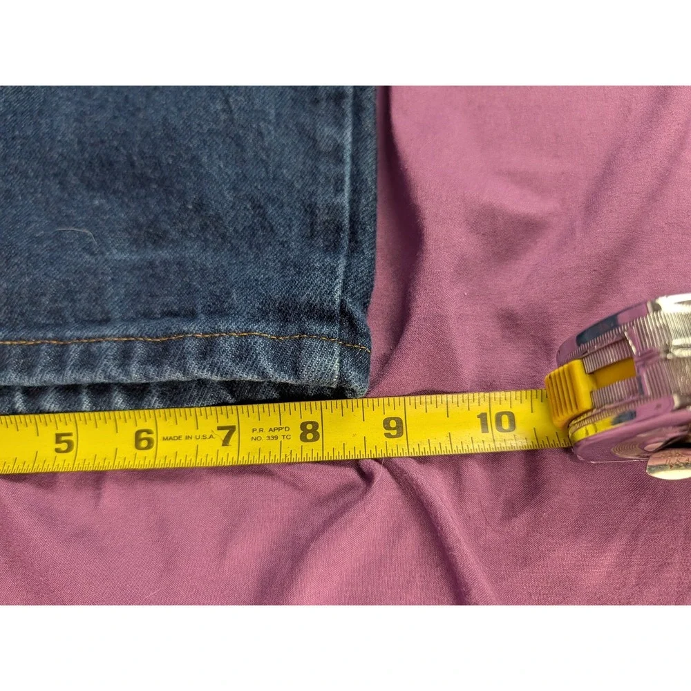Wrangler VTG Rustler Jeans 36x30 Blue Dark Wash Regular Fit Straight 100% Cotton